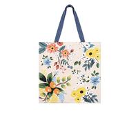 Excelsa Fiori Frida Sac Shopper, fourre-tout, 41,5 x 41,5 cm, avant 100% coton, lavable en machine