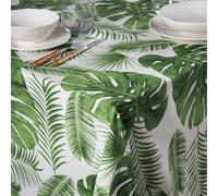 Excelsa Foliage Nappe de Table rectangulaire 70% Coton et 30% Polyester, 140 x 180 cm