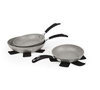 Excelsa Forn-Ok Lot de 3 poêles, aluminium forgé avec revêtement antiadhésif
