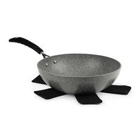 Excelsa Forn-Ok Wok Antiadhésif, Diamètre 28 cm, Une poignée, Salvapadelle incluse