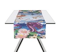 Excelsa Fuji Chemin de Table 60 % Coton, 40 % Polyester, 45 x 140 cm, décoration Orientale