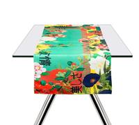 Excelsa Furisode Chemin de Table 60 % Coton, 40 % Polyester, 45 x 140 cm, décoration Orientale