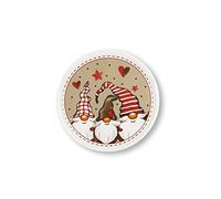Excelsa Gnomo Assiette Panettone, Porcelaine, Diamètre: 31 cm
