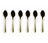 Excelsa Gold Lot de 6 cuillères à café en acier inoxydable 14,5 cm