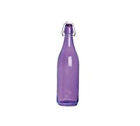 Excelsa Happy Color Bouteille Lisse 1 l, Verre, Violet, 8 x 8 x 30 cm