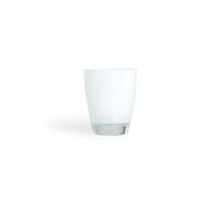 Excelsa Happy Color Lot de 2 Verres, Verre, Blanc, 8 x 8 x 10 cm