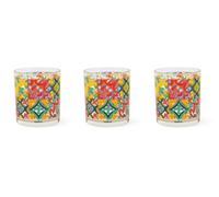 Excelsa Lisbona Lot de 3 verres à eau en verre, 25 cl, style portugais