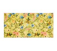 Excelsa Living Tapis de sol pour meubles multiples, tissu Jacquard, polyester chenille coton, antidérapant, pour cuisine et salle de bains (Fiori Frida, 110 x 55 cm)