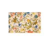 Excelsa Living Tapis de sol pour meubles multiples, tissu Jacquard, polyester chenille coton, antidérapant, pour cuisine et salle de bains (Fiori Frida, 75 x 45 cm)