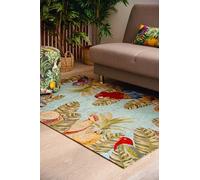 Excelsa Living Tapis décoratif pour ameublement, multi-décor, polyester, chenille et coton, 165 x 110 cm, antidérapant, tissu jacquard