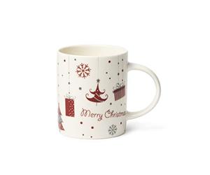 Excelsa, Lot de 4 tasses Merry Christmas, Cl.30, porcelaine 66073