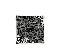 Excelsa Magic Black Plat/Plateau, Verre, 30 x 30 cm, Multicolore