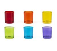 Excelsa Marrakech Lot de 6 verres à eau, verre, capacité 260 ml, multicolore