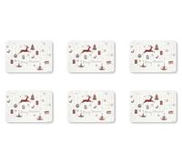 Excelsa Merry Christmas Lot de 6 Sets de Table, polypropylène