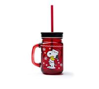 Excelsa, Mug avec paille Peanuts, 0,5 l, verre 64693