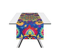 Excelsa New Delhi Chemin de Table 100 % Coton, 45 x 140 cm, décoration Multicolore