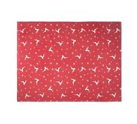 Excelsa Nordic Christmas Nappe de Noël Rouge avec Rennes et Flocons de Neige 140 x 240 cm