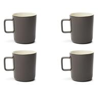 Excelsa Nordic Trendy Lot de 4 tasses en porcelaine Taupe 320 ml