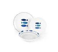 EXCELSA Ocean Service De Table Ensemble De 18 Pièces En Porcelaine