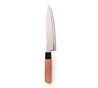 Excelsa - Oriented - Couteau de Chef, Manche en Bambou, Couleur Marron et Argent, 34 x 3,5 x 2 cm