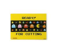 Excelsa Pacman Planche à découper pour cuisine, verre incassable, 25 x 35 cm