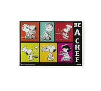 Excelsa Peanuts Be Planche à découper pour cuisine, verre incassable, 25 x 35 cm