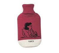 Excelsa Peanuts Bouillotte Lucy, Acrylique, Fuchsia, 35x19x3,5 cm