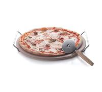 Excelsa Pierre de Cuisson 33 x 1 Cm-& &-Roulette à Pizza