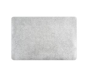 Excelsa Platinum Lot de 6 Sets de Table rectangulaires, Plastique PVC, 43 x 30 cm, Argent