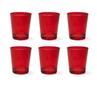 Excelsa Portofino Lot de 6 verres, rouge, 30 Cl., verre soufflé