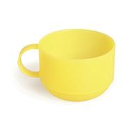 Excelsa Rainbow Tasse Jumbo 0.50 L, Plastique, Jaune, 11 x 11 x 8 cm