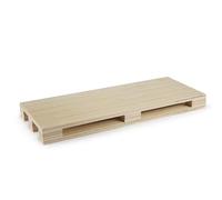 Excelsa Real Wood Plateau à palettes en Bois, hêtre, 4 Tailles Disponibles, pour entrées et fromages (40 x 15)