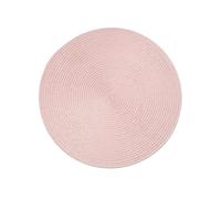 Excelsa Round Lot de 6 Sets de Table Ronds, Roses, en PP Plastique, diamètre 36 cm