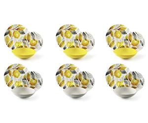 Excelsa Service de table 18 pièces citron gris