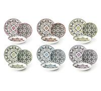 Excelsa - Service de Vaisselle Roma 18 pièces Multicolore