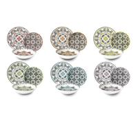 Excelsa - Service de Vaisselle Roma 18 pièces Multicolore - 62494