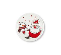 Excelsa Snowman Assiette Panettone, porcelaine, Diamètre: 31 cm