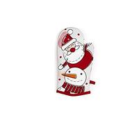 Excelsa Snowman Gant de Four en Coton, décoration de Noël, 32,5 x 16,5 cm