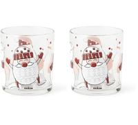 Excelsa Snowman Lot de 6 verres à eau, verre, décoration de Noël