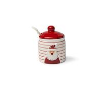 Excelsa Snowman Sucrier avec cuillère en céramique, 250 ml