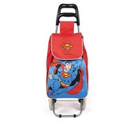 Excelsa Superman Superman - Chariot à dépenses - Capacité 38 L - Sac Amovible - Hydrofuge