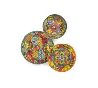 Excelsa Tijuana Service de vaisselle multicolore mélamine 12 pièces