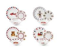 Excelsa Toy History Serivzio 12 assiettes, Porcelaine, 4 Personnes
