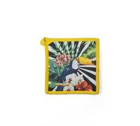 Excelsa Tropical Chic Manique, motif toucan, coton, 20 x 20 cm