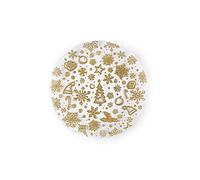 Excelsa White Home Assiette Panetton/Portée, Verre