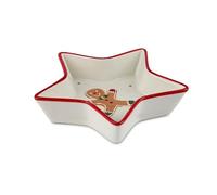 Excelsa Wonderful Ginger Plat de Noël en forme d'étoile, petit pain d'épice