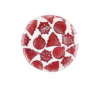 Excelsa Xmas Lot de 2 assiettes en verre