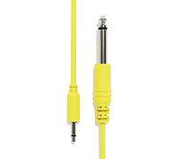 ExcelValley - 1-Pack - Câbles Mono Patch - TS 3,5mm à 6,35mm Eurorack Synth [Jaune - 90cm 36"]