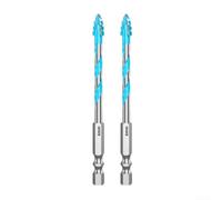Excentrique Carbure 6mm pour Verre et pour carrelage Excentrique | Carbure pour professionnel, pointe excentrique, perçage verre fissure, queue hex 6.35mm, pour idéal bricolage(2PCS 6mm)