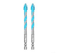Excentrique Carbure 6mm pour Verre et pour carrelage Excentrique | Carbure pour professionnel, pointe excentrique, perçage verre fissure, queue hex 6.35mm, pour idéal bricolage(2PCS 10mm)